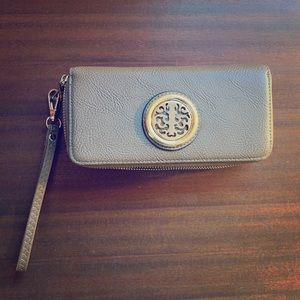 Taupe and Gold Wallet